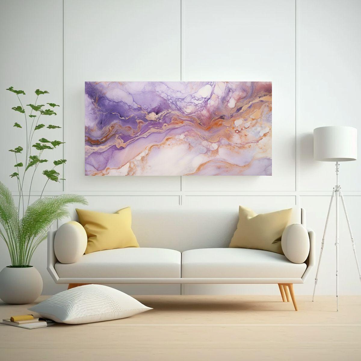 Cuadro Abstracto Expresión Alegre Sobre Fondo 160x80 Cm-2