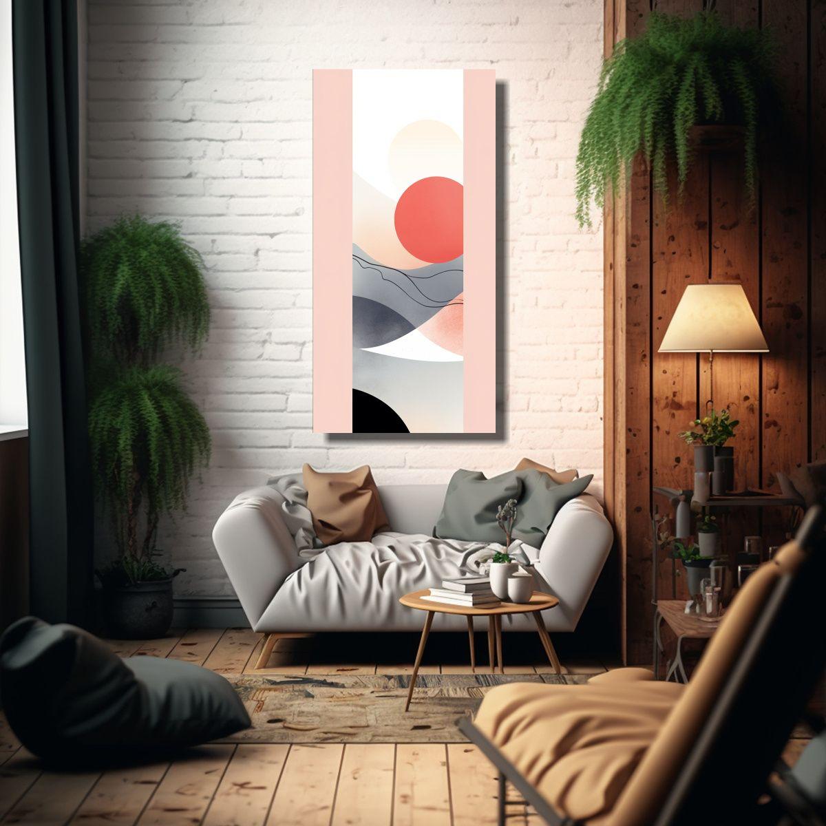 Pinturas Decorativas Abstractas Boho Minimalistas 60x120cm-2