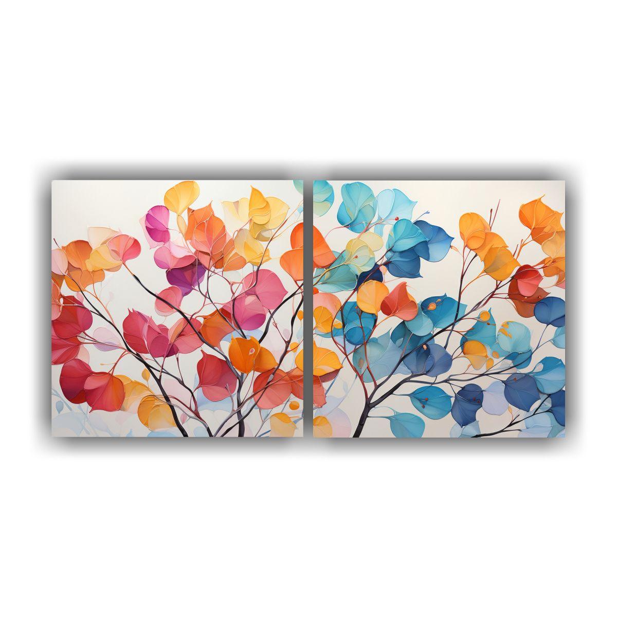 Lienzos Impreso Escenario Árbol Aspen Colores 100x50 Cm-0