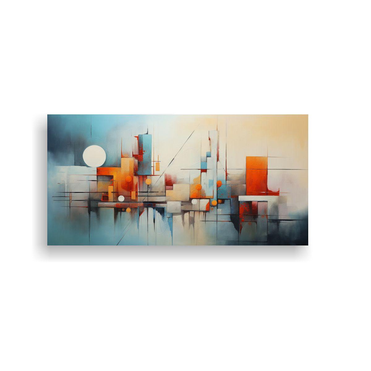Cuadro Abstracto Acuarela Para Decorar 100x50cm-0