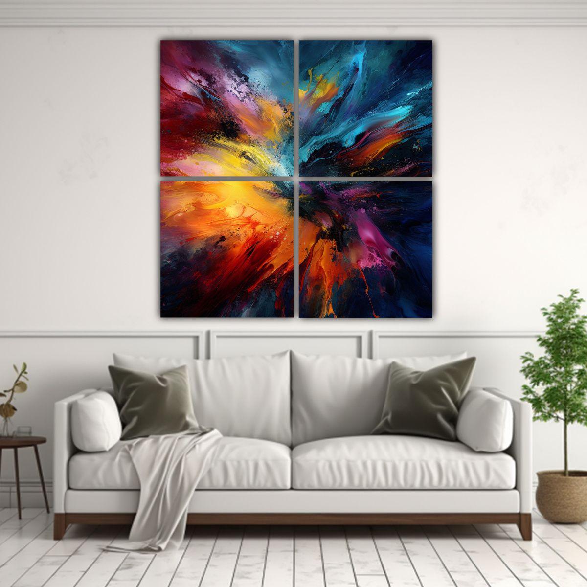 Pinturas De Arte Abstracto De Alta Calidad 4K 80x80 Cm-2