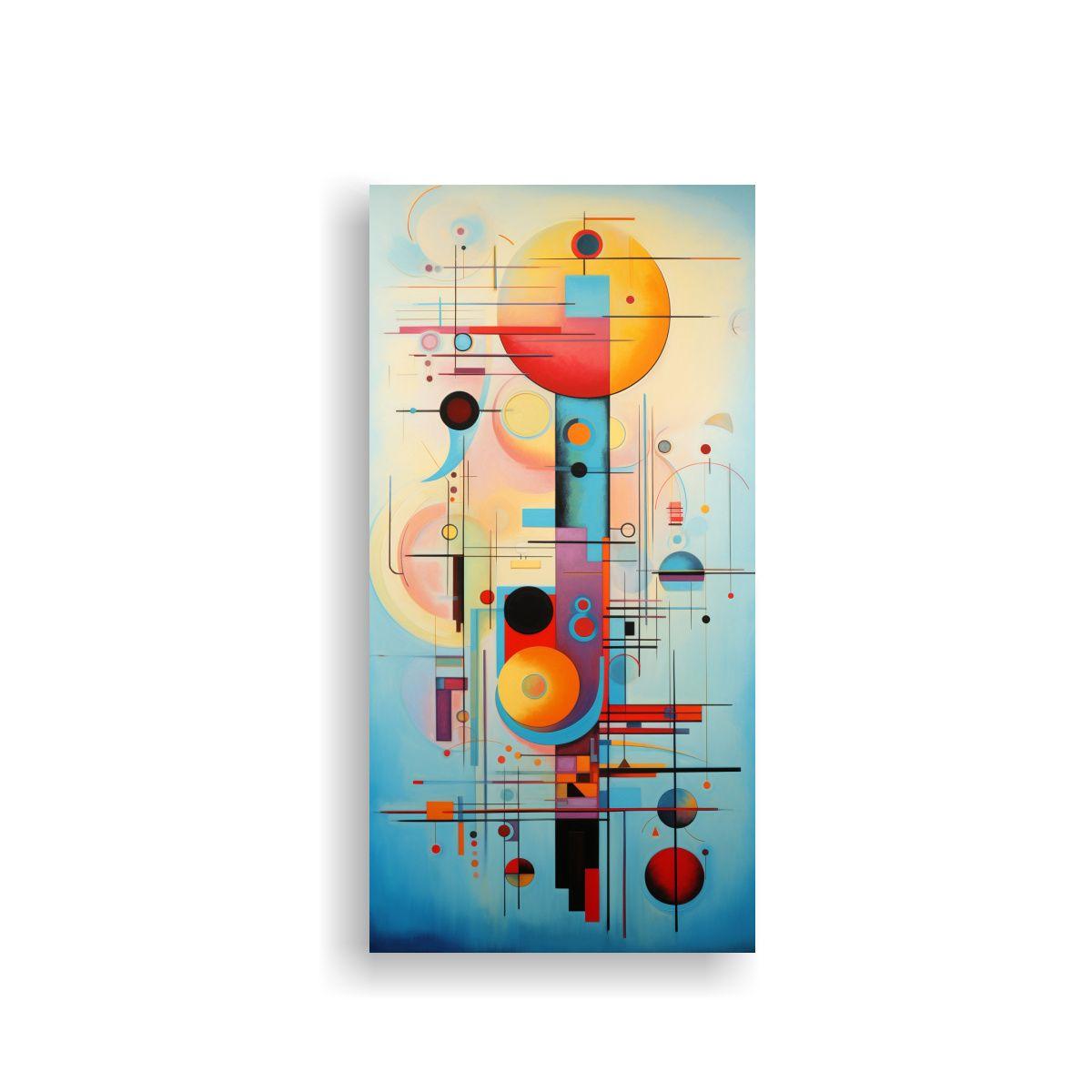 Pinturas Decorativas Estilo Kandinsky Arte 40x80cm-0