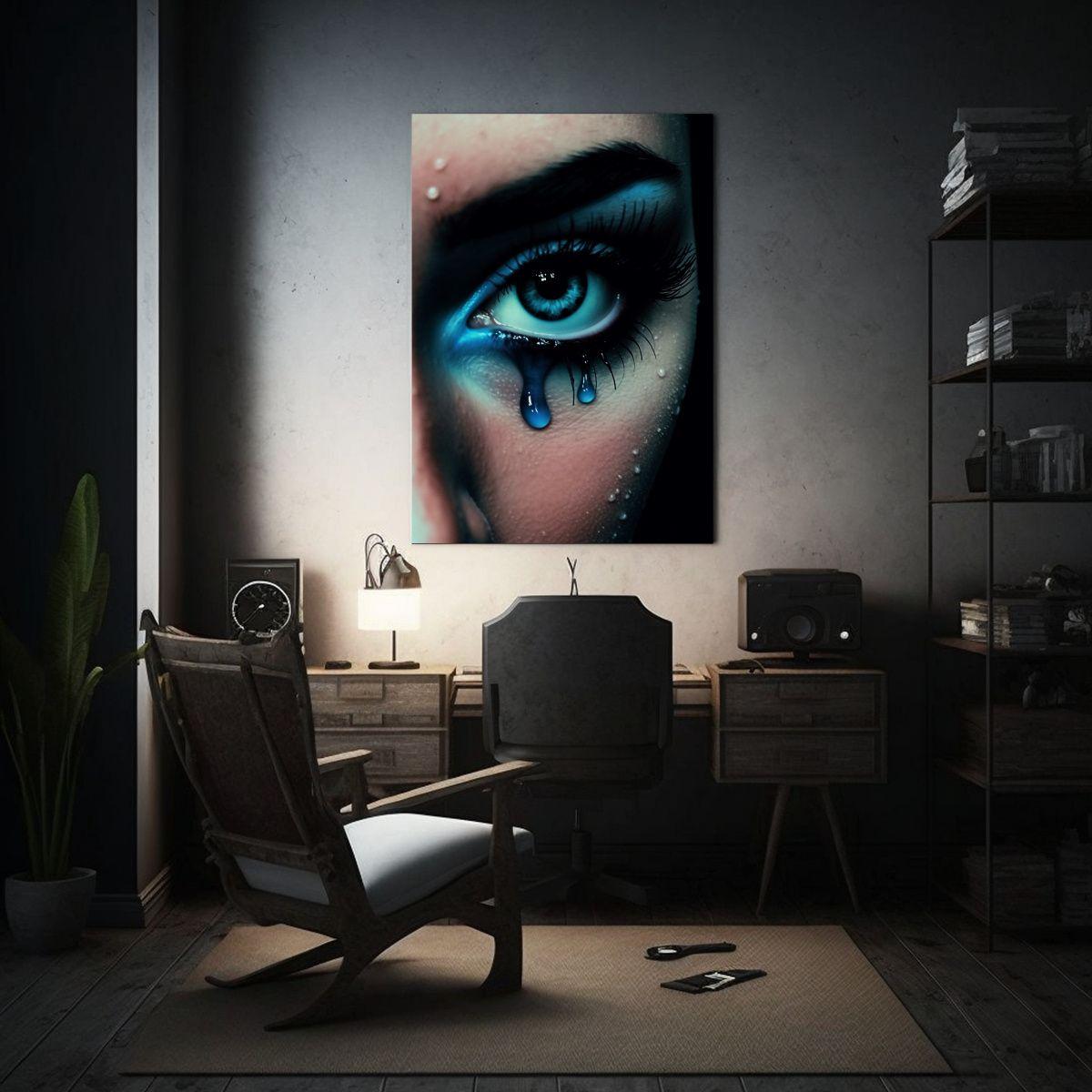 Arte De Pared Inspiración Mística: Intenso Ojo 20x30cm-2