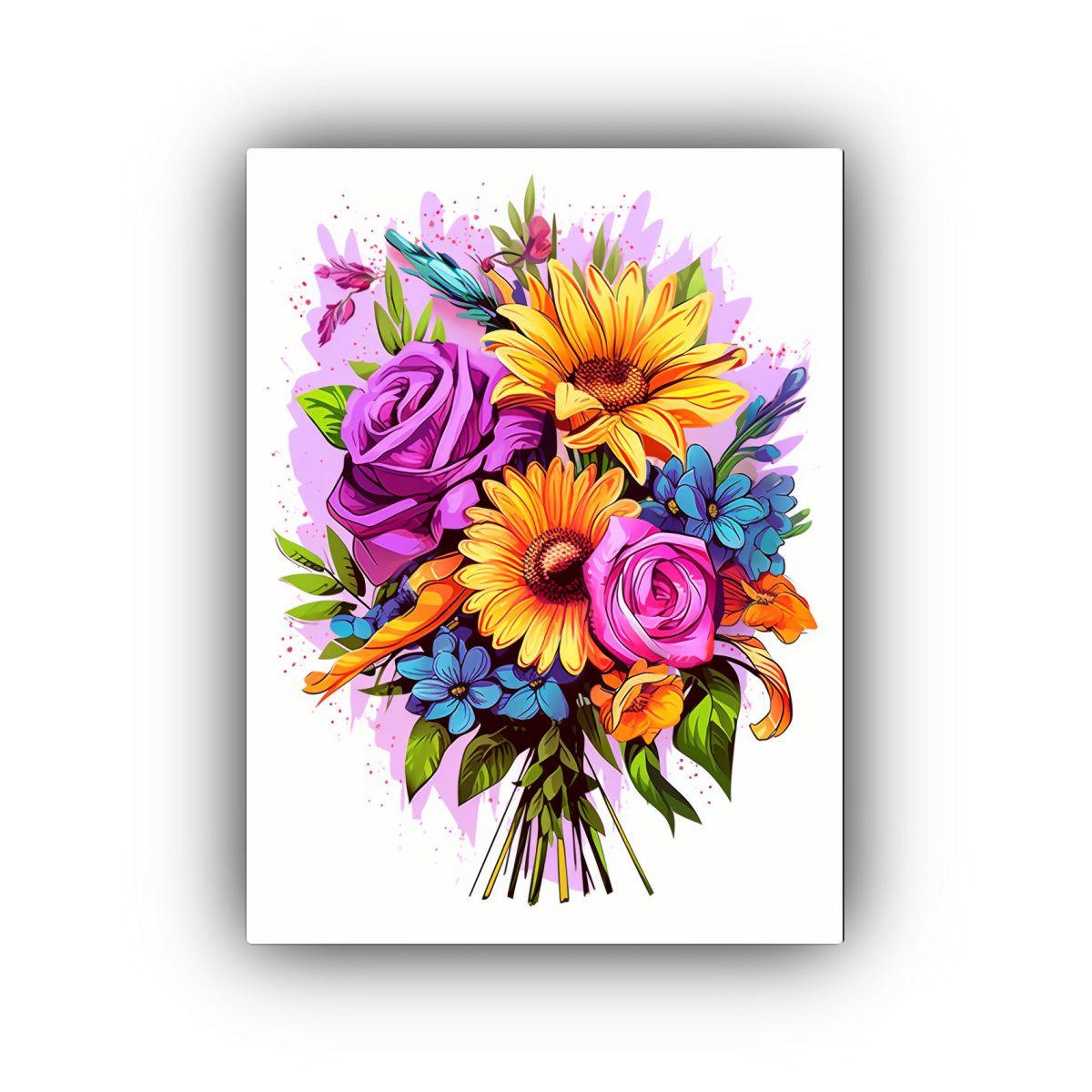 Tela En Bastidor Diseño Riqueza Visual Clipart 50x75cm-0