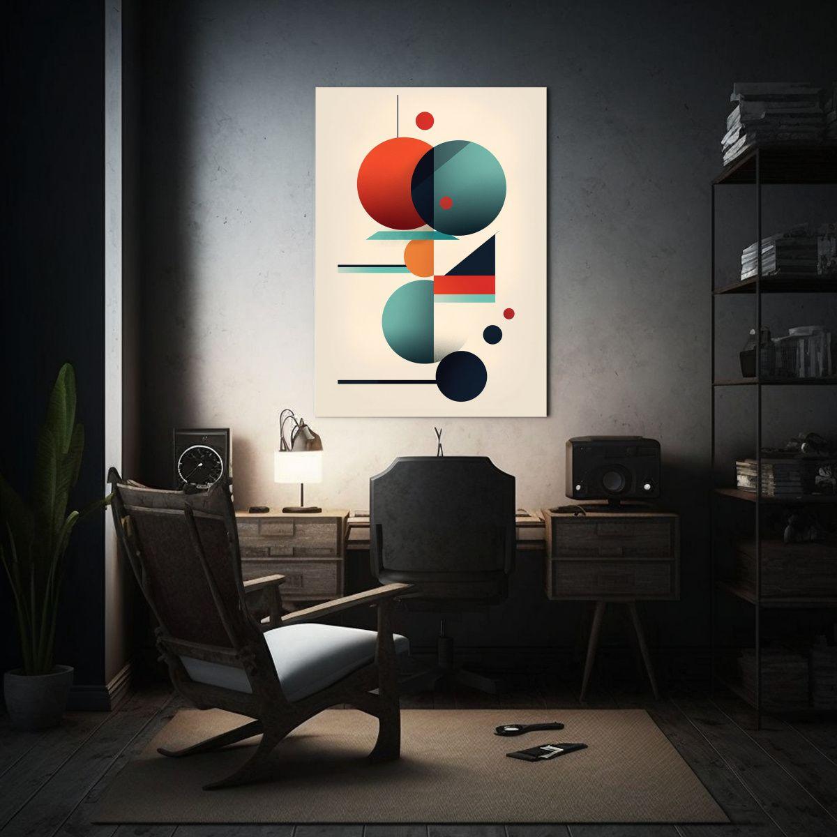 Arte Acuarela Vision Abstracto Formas 80x120cm-2