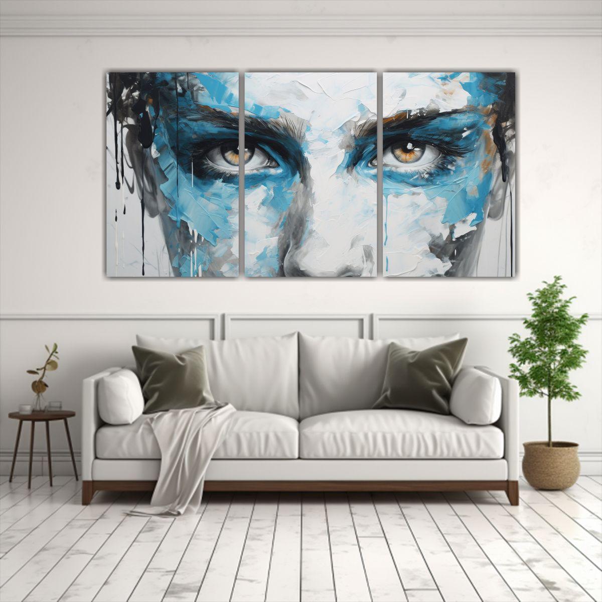 Pinturas Decorativas Tela Sublimada De Tres Artes 60x30 Cm-2