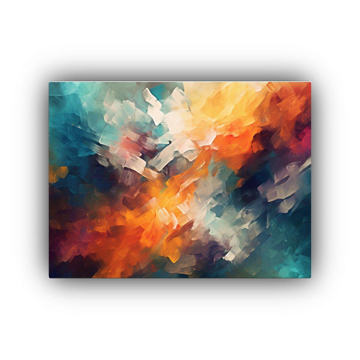 Cuadro Abstracto Moderno Ultra Vitalidad UHD Arte De Pared 65x50cm-0