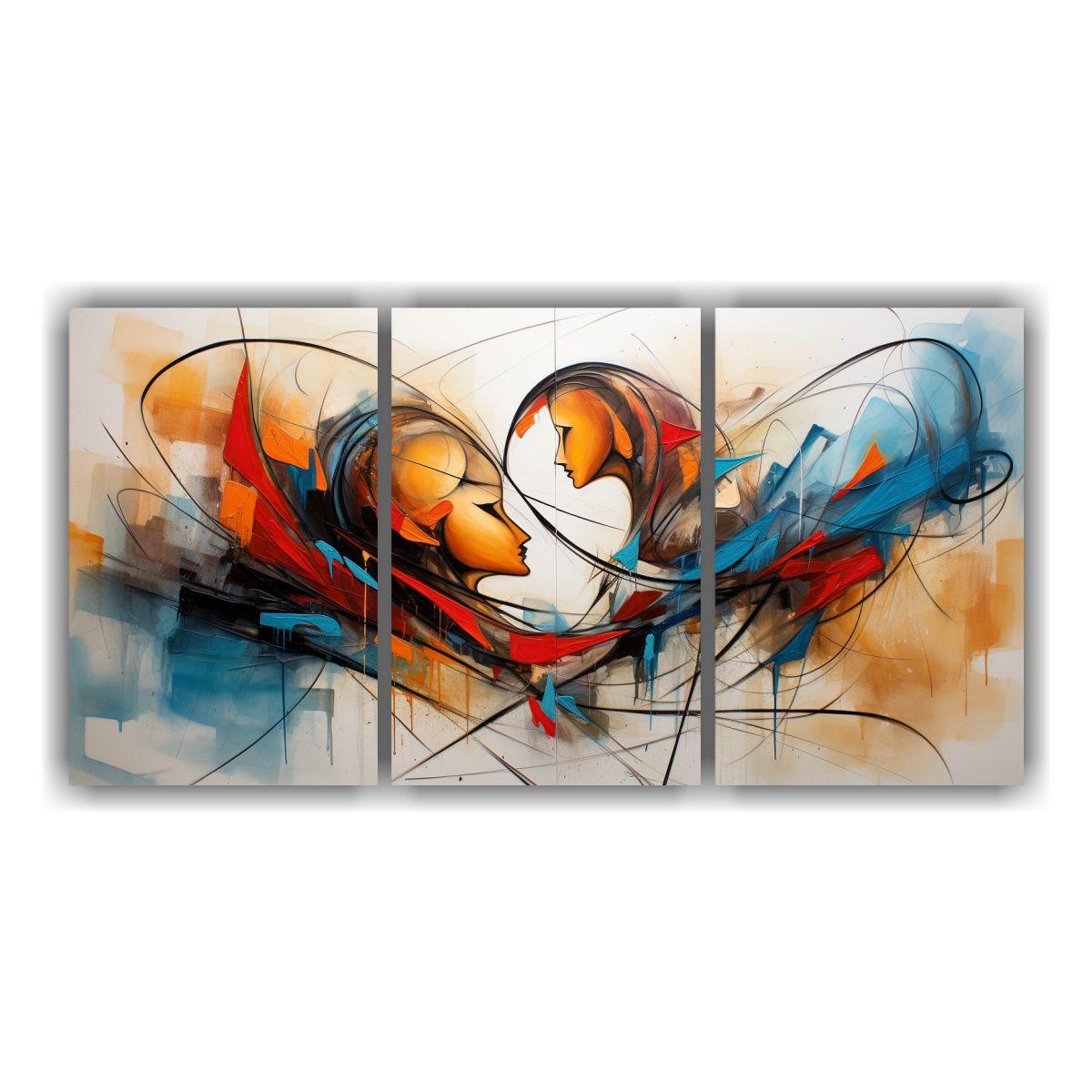 Pinturas Decorativas Intensas De Amor Abstracto 240x120 Cm-0