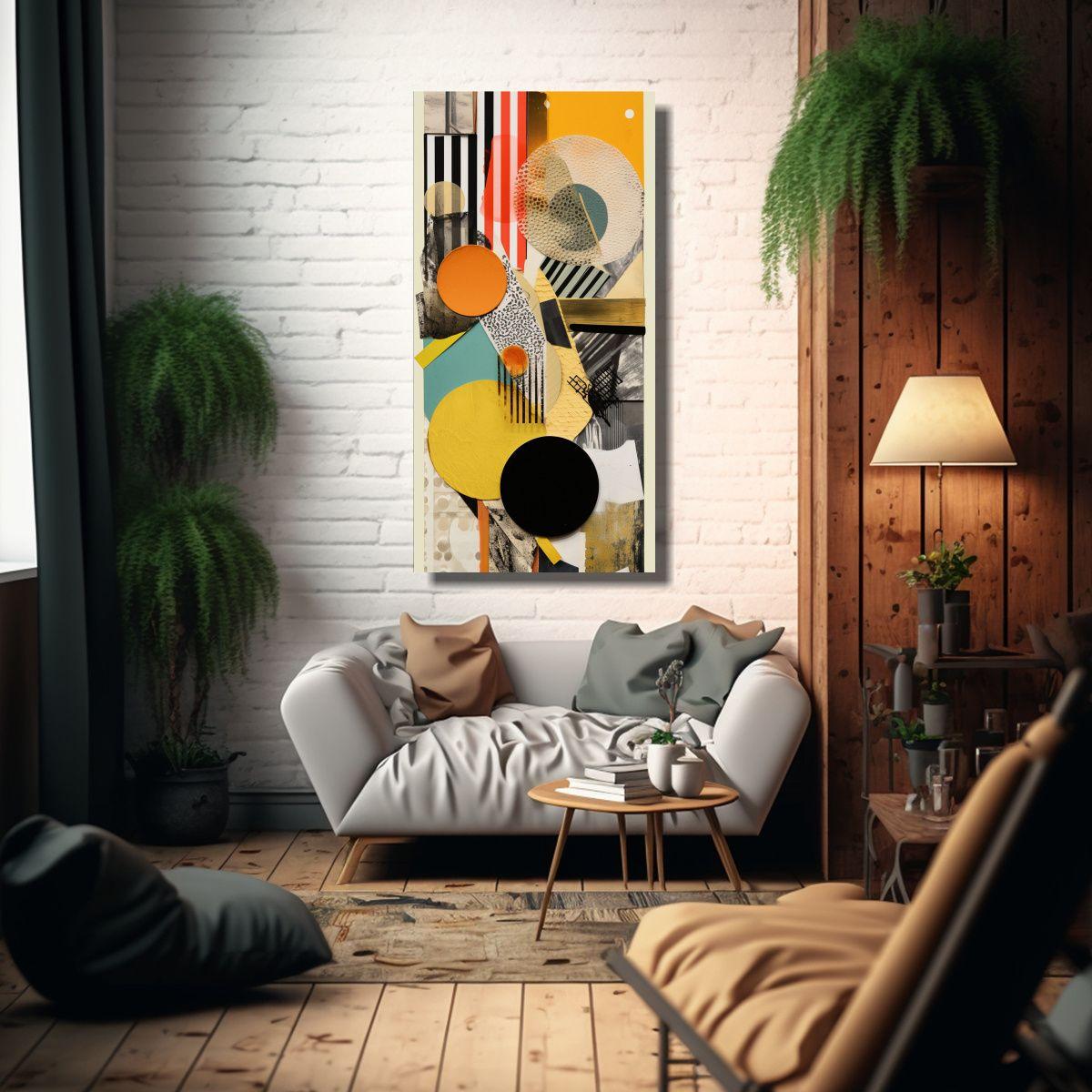 Pintura Abstracta Inspirada En Composición 80x160cm-2