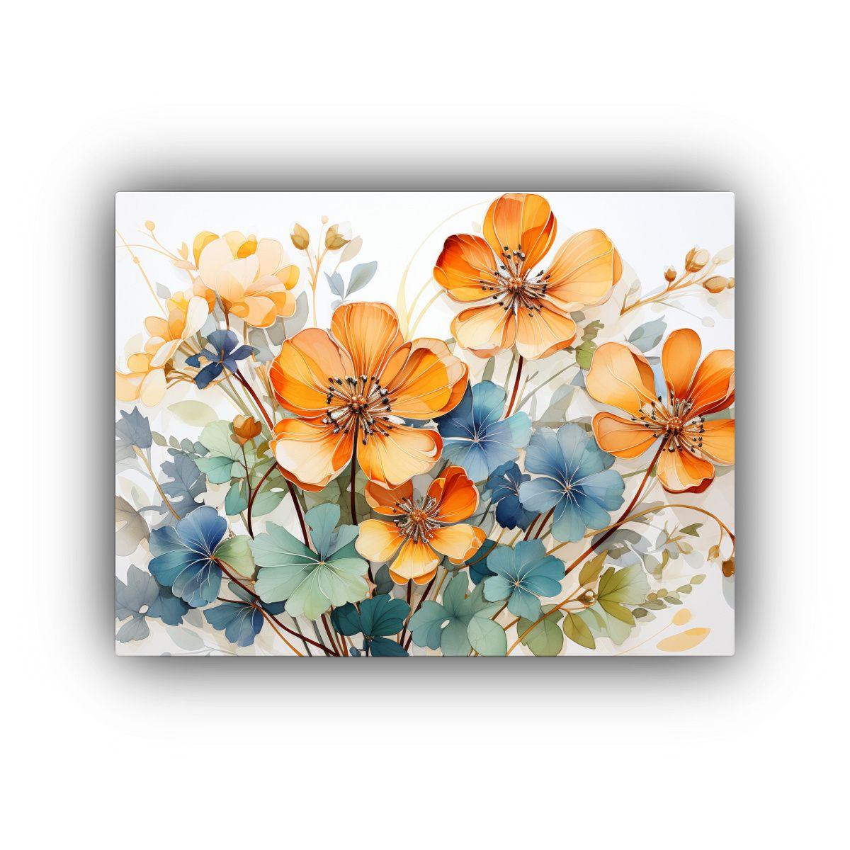 Venta De Composición Minimalista De Flores 120x80cm-0