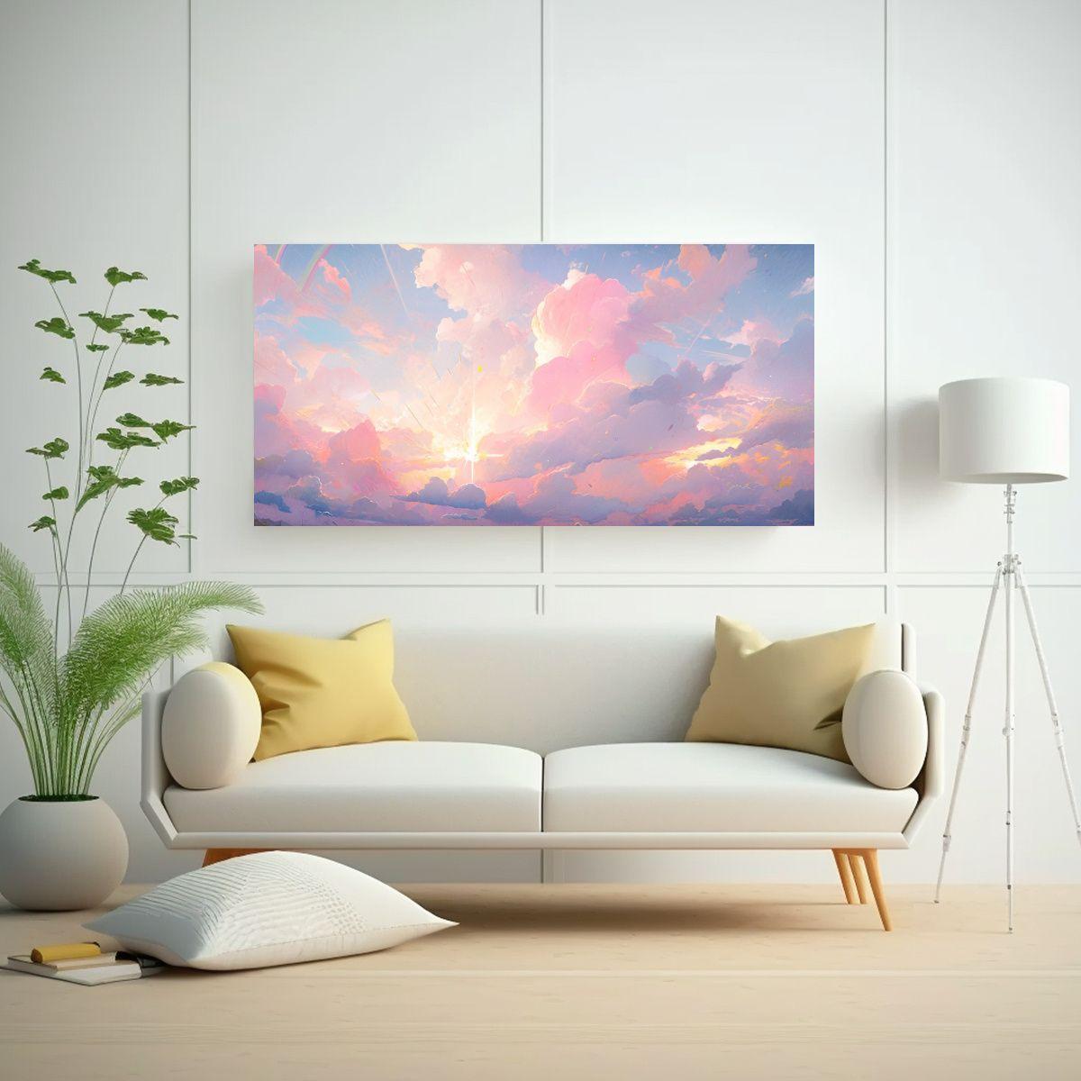 Pinturas Decorativas Abstractas De Flores Vintage  100x50cm-2
