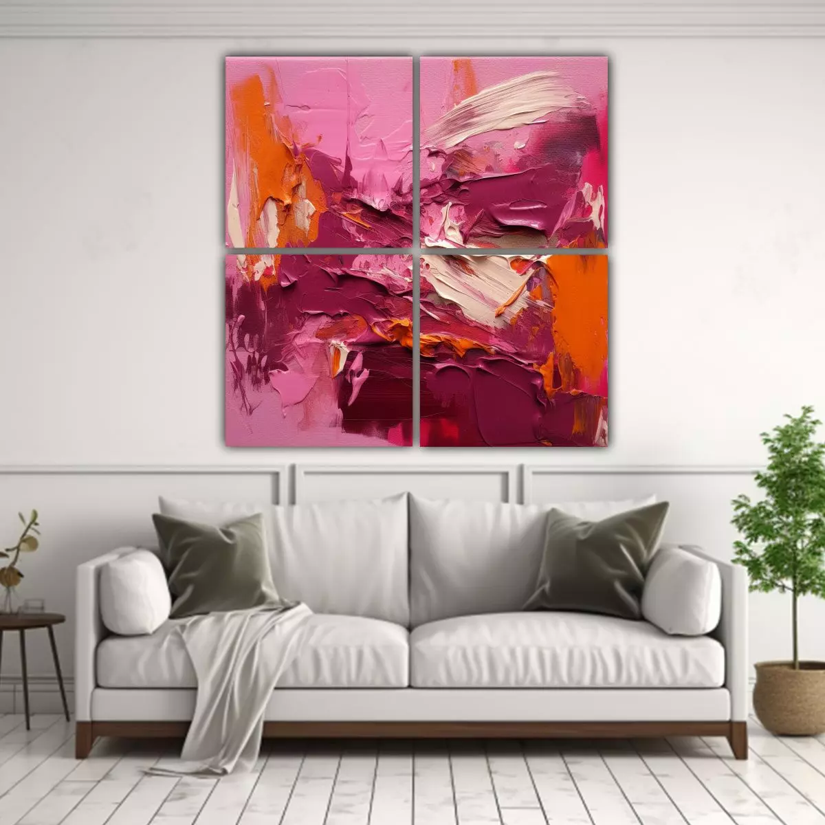 Lienzos Modernos: Pintura Abstracta 60x60 Cm-2