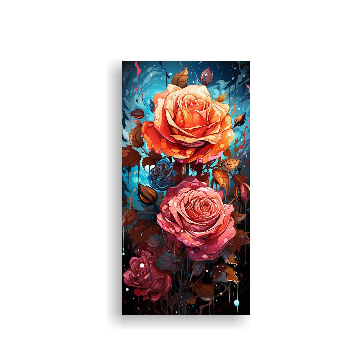Pinturas Decorativas En Estilo Graffiti Con Fondo 30x60cm-0