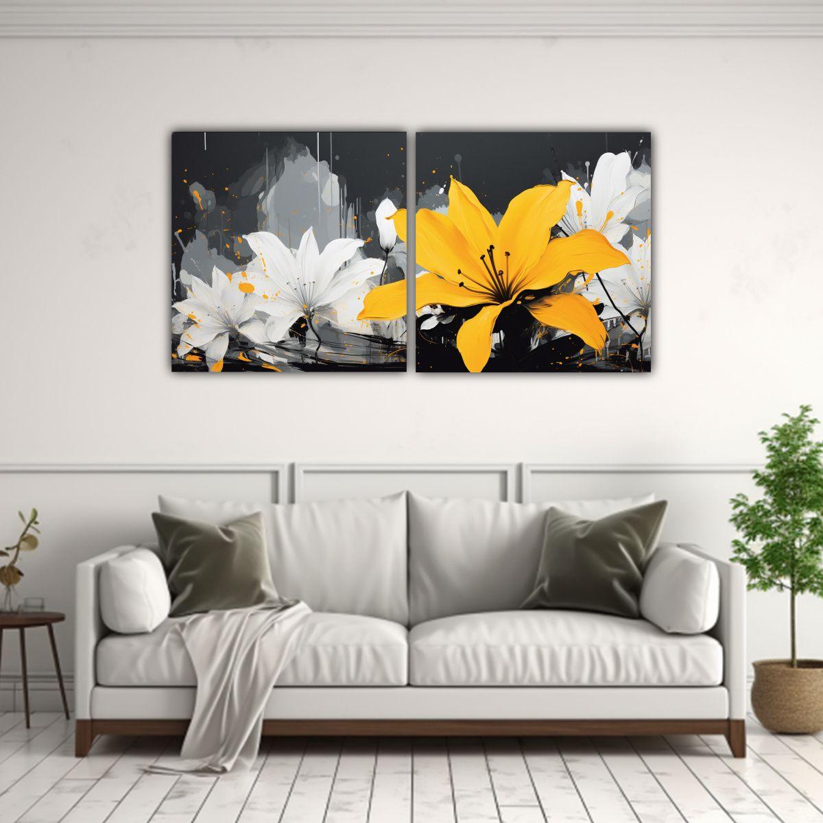 Pinturas De Decoración Estilo Neonoir De Pincel 120x60 Cm-2