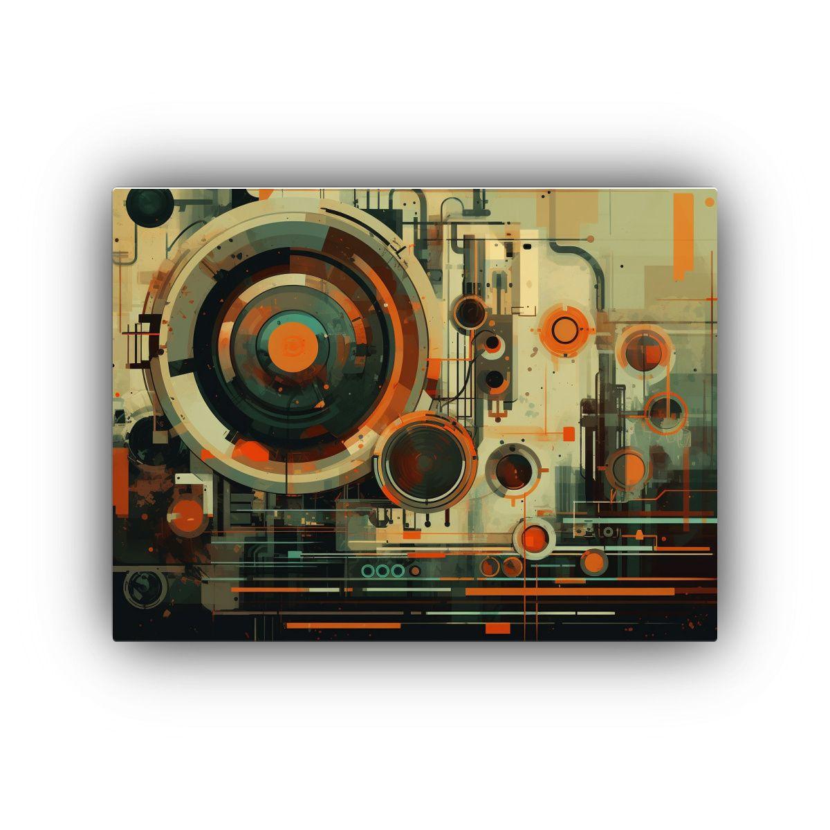 Obra En Tela: Armonía Cromática Que Cautiva. 75x50cm-0