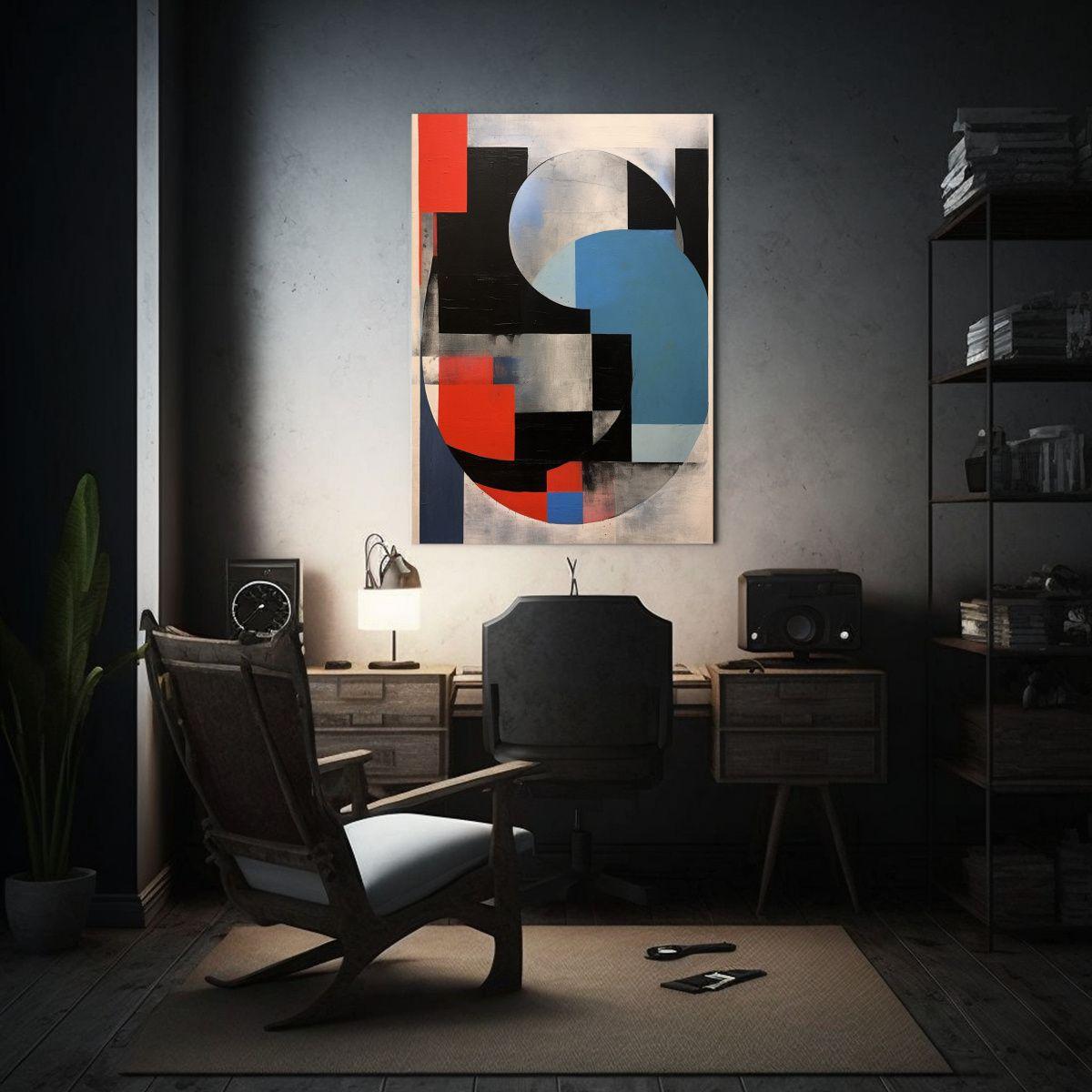 Pintura Abstracta Minimalista Para Decoración De Pared 30x45cm-2