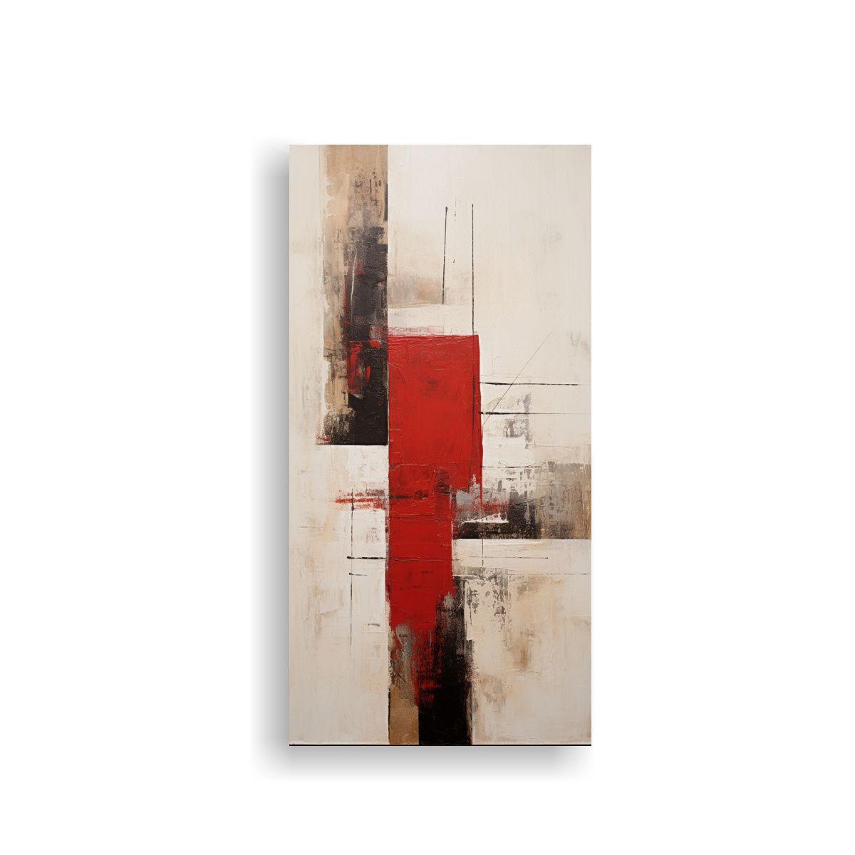 Cuadro Abstracto Juvenil Nórdico Para Decoración 70x140cm-0
