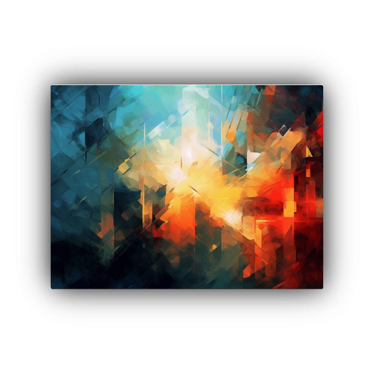 Pinturas De Decoración Abstracta Con Luz A Través Del áni 60x40cm-0
