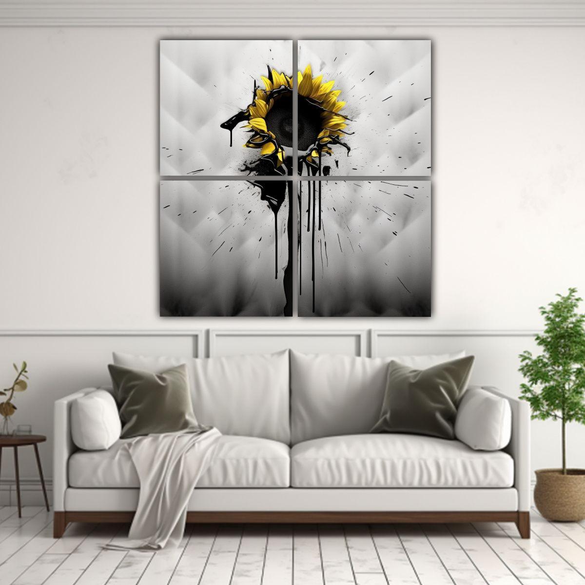 Cuadros Tela Sublimada Naturaleza Viva Percival 100x100 Cm-2