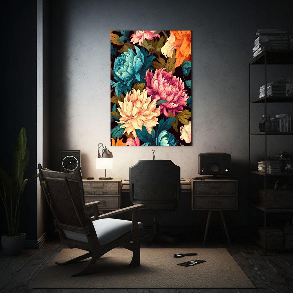 Cuadro Floral Lienzo Inspirador Para Decoración 30x40cm-2