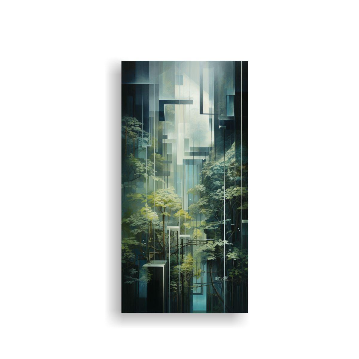 Cuadro Abstracto Arquitectura Y Decoración Natura 30x60cm-0