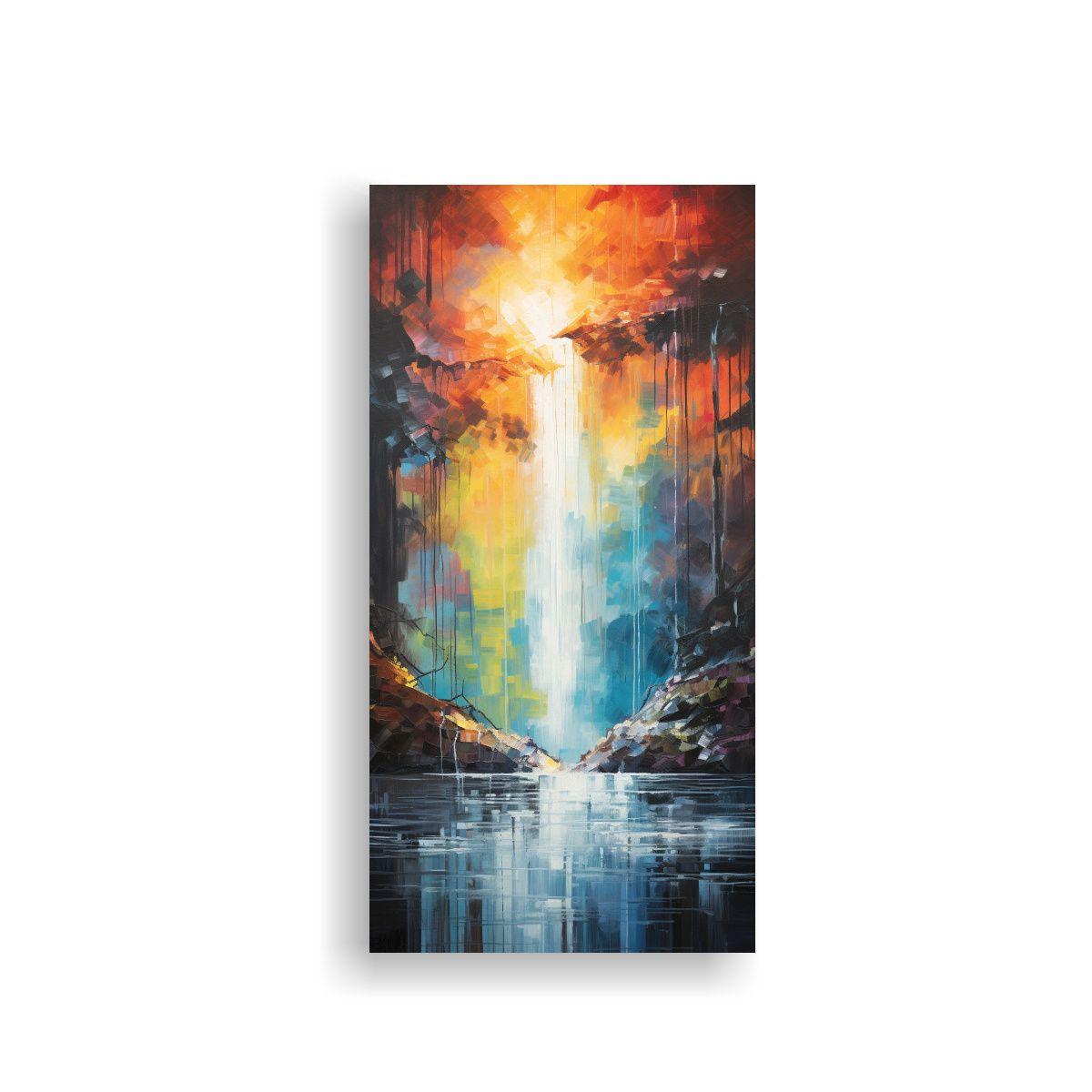 Pinturas Decorativas En Líneas Finas De Cascada 80x160cm-0