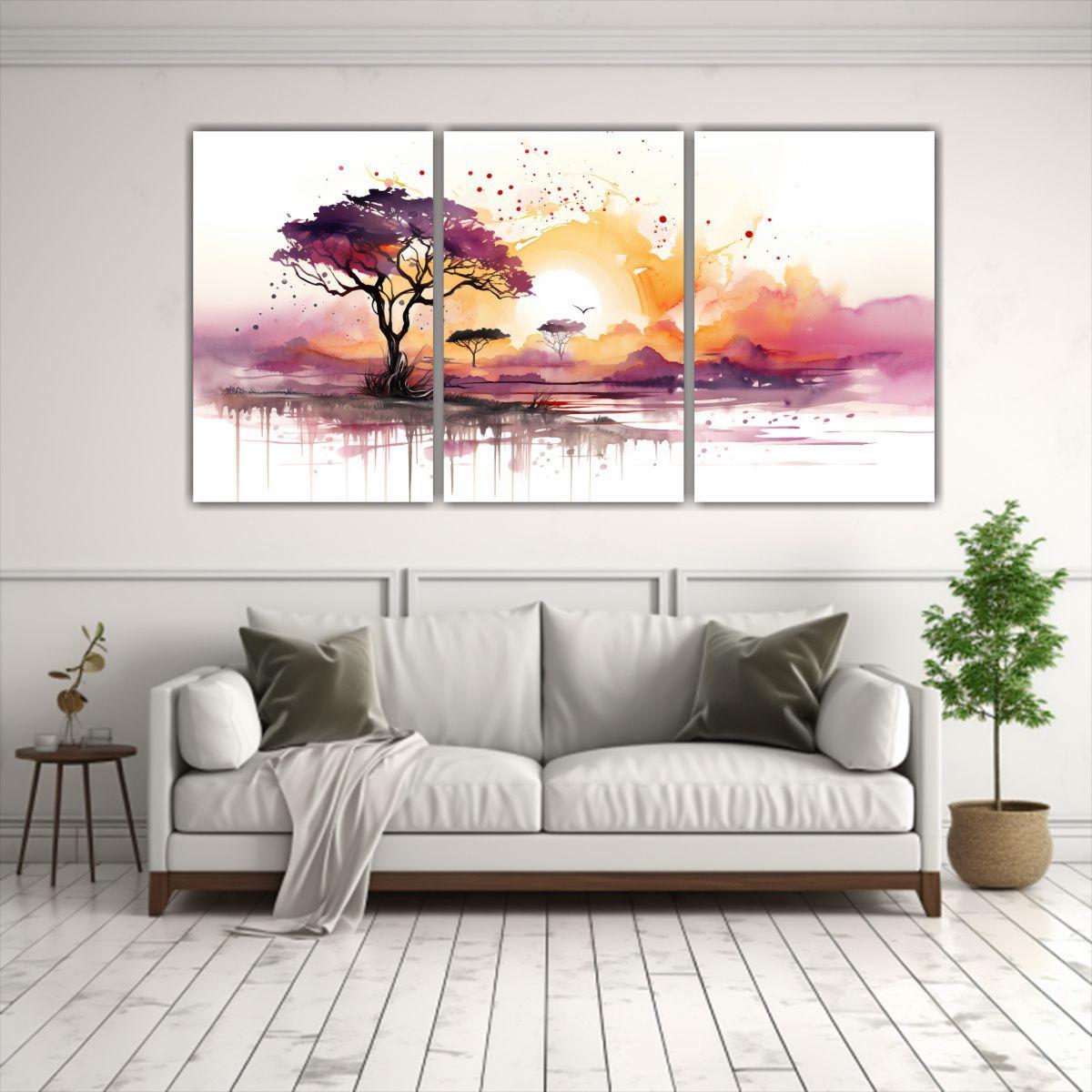 Pinturas Decorativas De La Sabana Y El Desierto 240x120 Cm-2