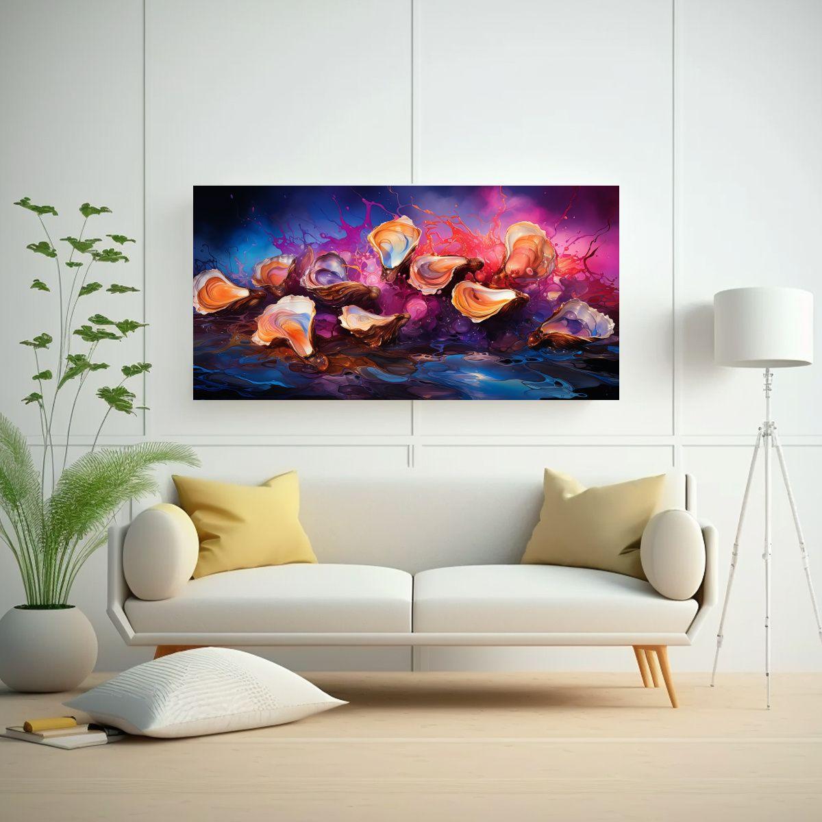 Pinturas De Arte Pop Neo En Colores Croma 160x80 Cm-2