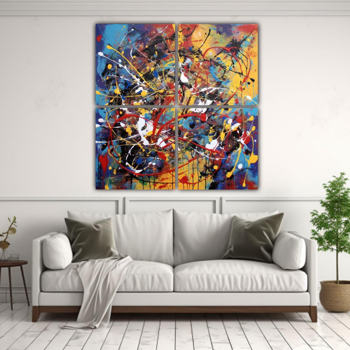 Cuadros Creativos Inspirados En El Estilo 100x100 Cm-2