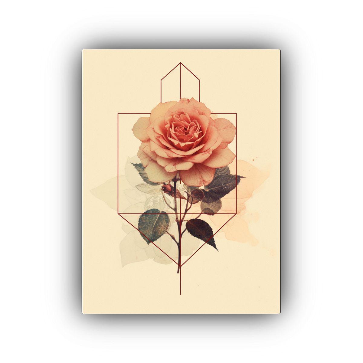 Pintura Decorativa Exclusiva De Lienzo Con Forma 40x60cm-0