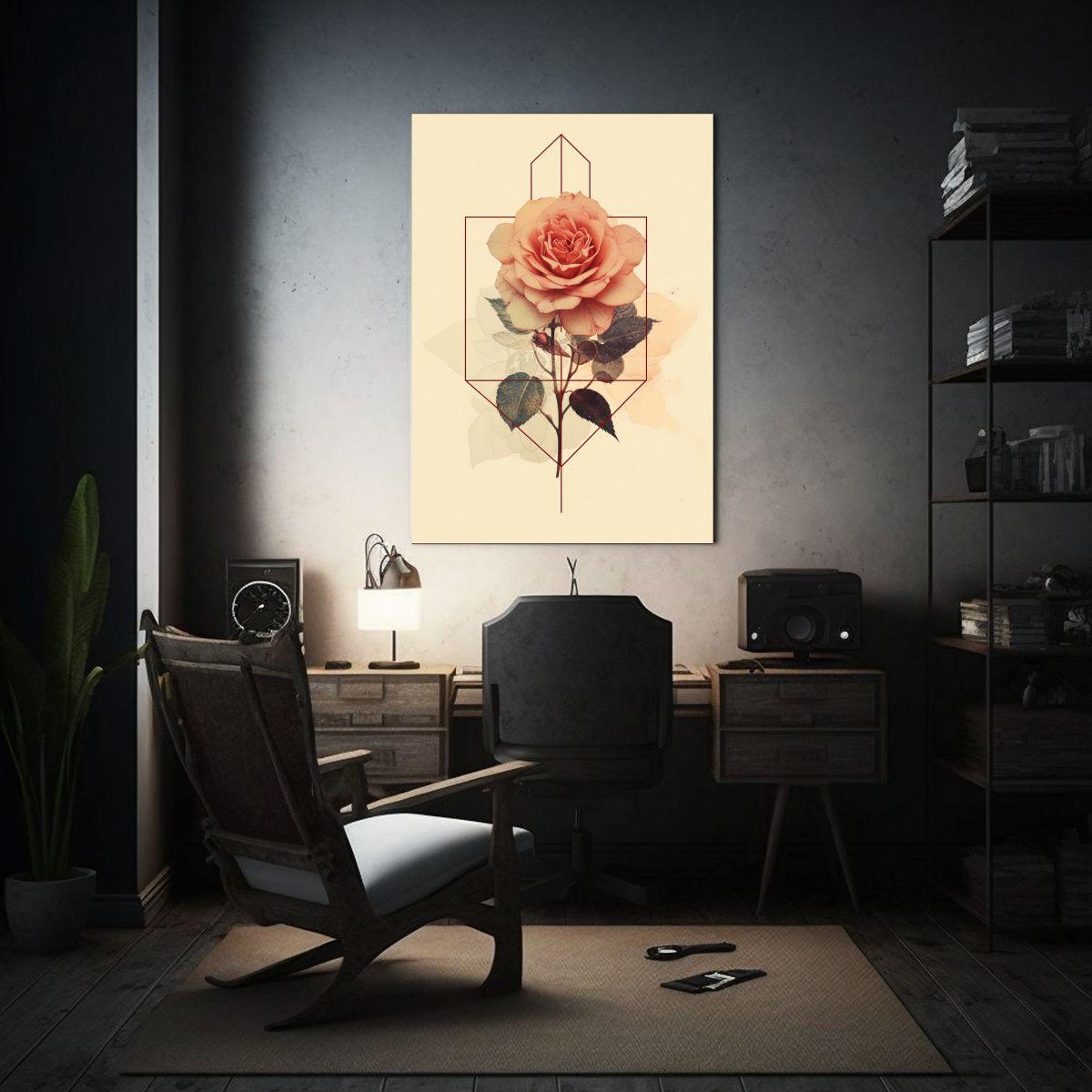 Pintura Decorativa Exclusiva De Lienzo Con Forma 40x60cm-2