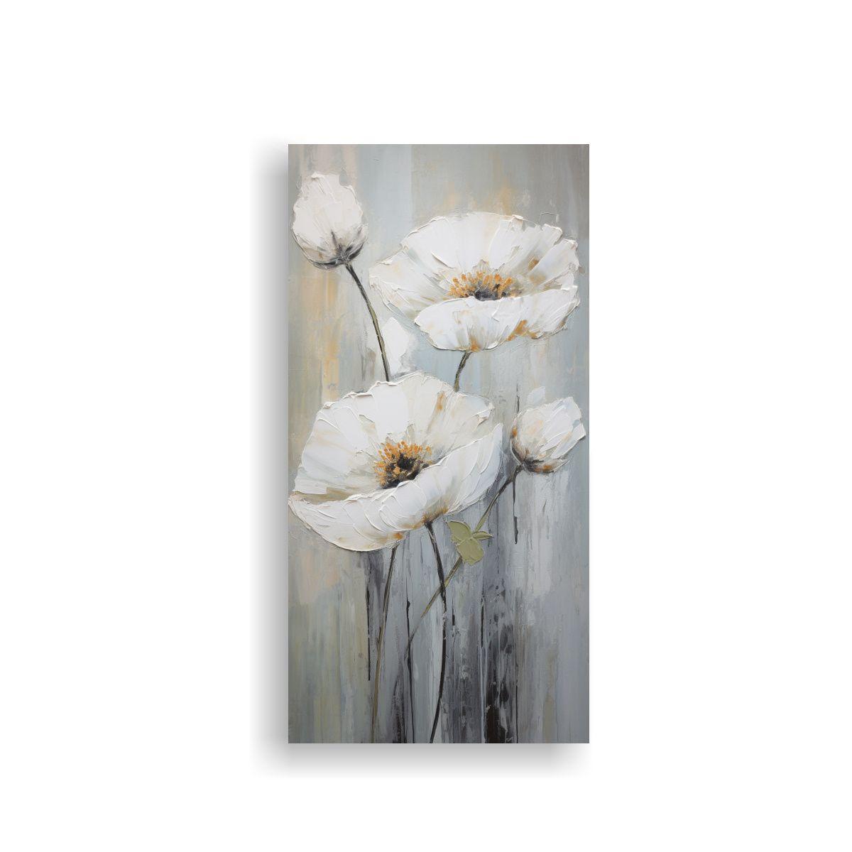 Cuadro De Imagen Armonía Cromática De Amapolas 50x100cm-0