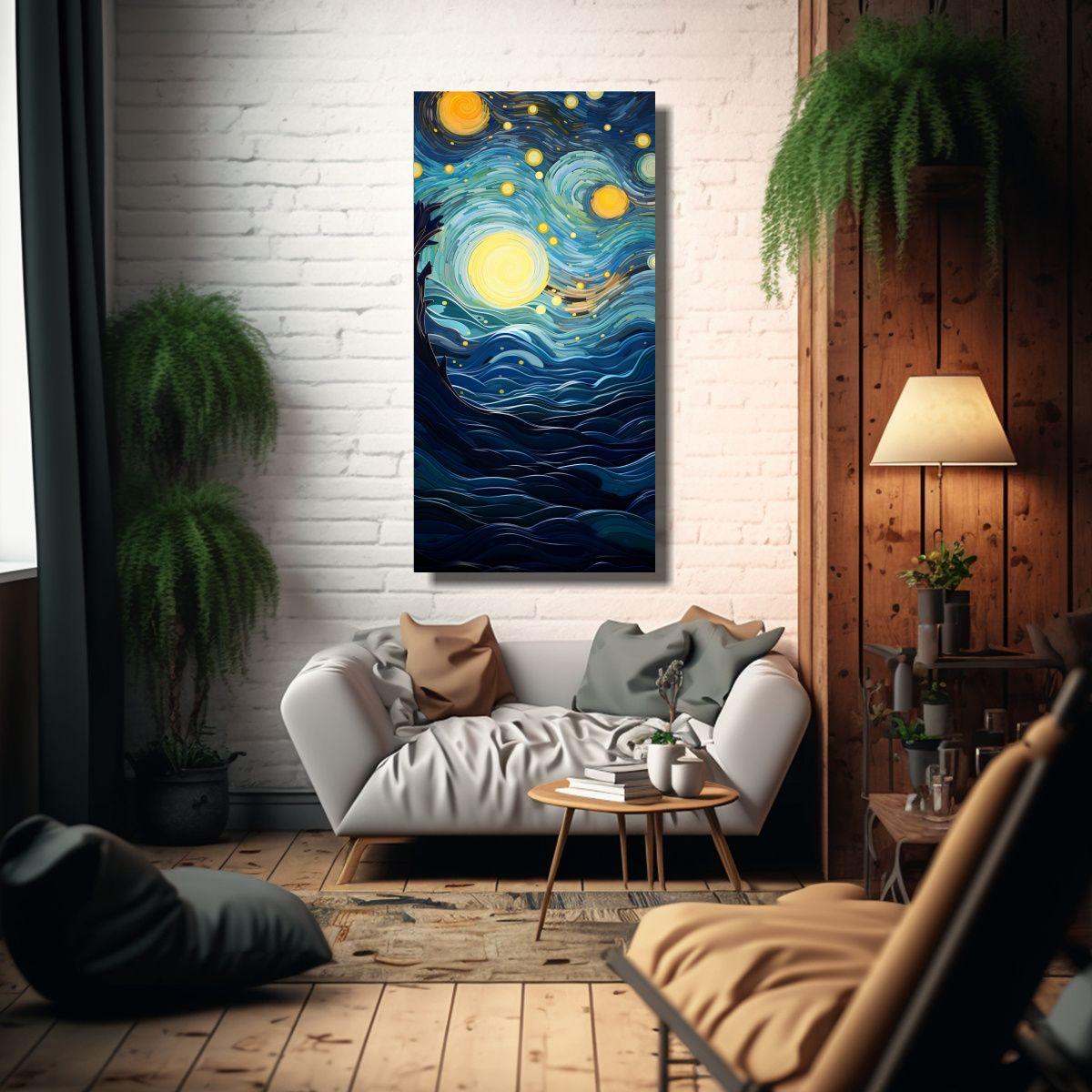 Cuadro Decorativo Figuras Abstractas 80x160cm-2
