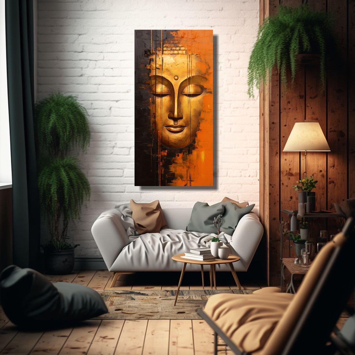 Cuadro Expresión Simétrico Estilo Abstracto, 80x160cm-2