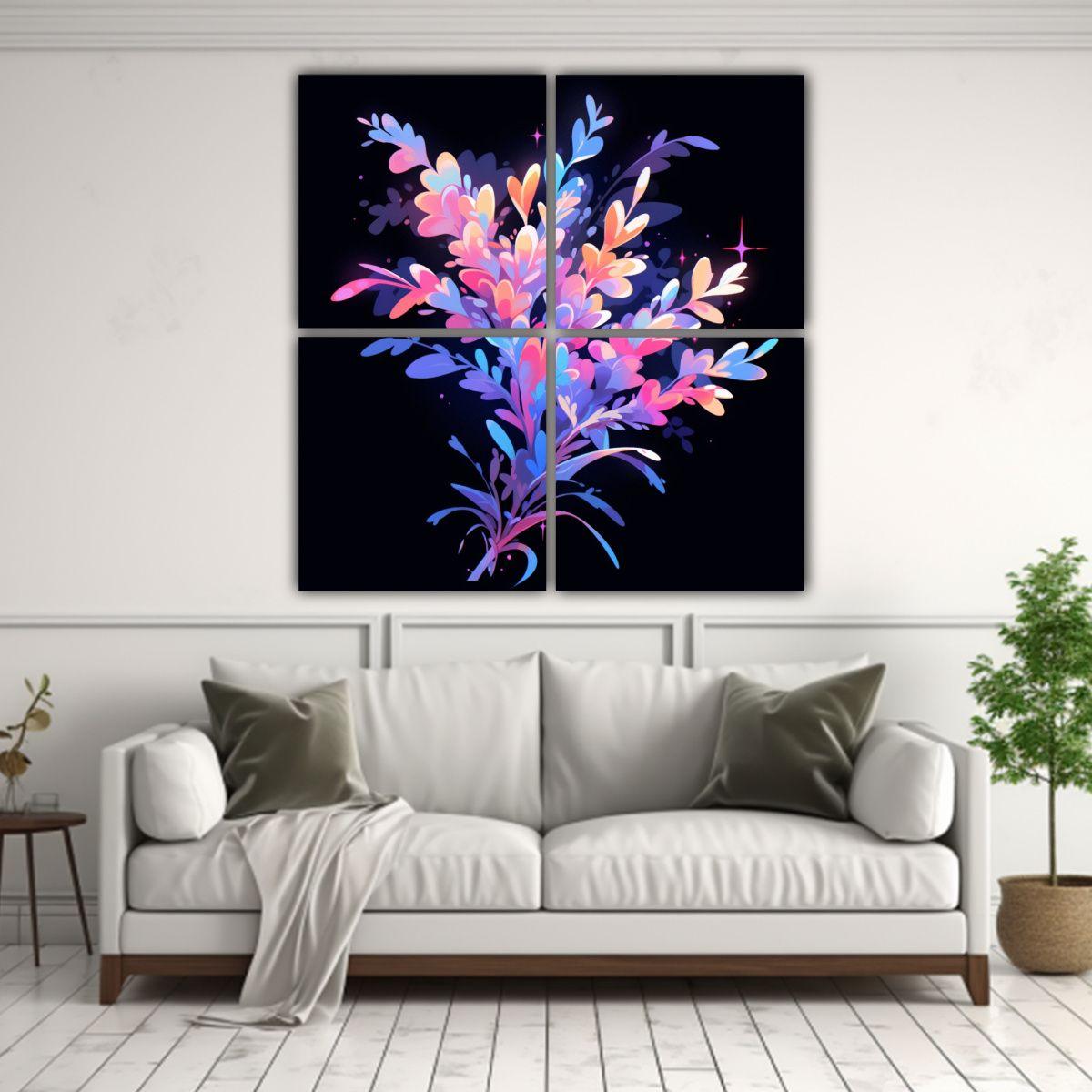 Cuadros Modernos Escenario Rainbow Colors 100x100 Cm-2