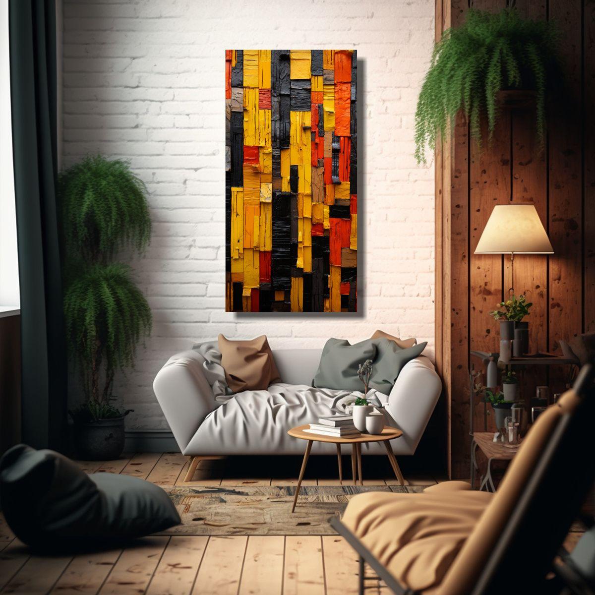 Cuadro Diseño Majestuosas: Arte Gráfico único 80x160cm-2