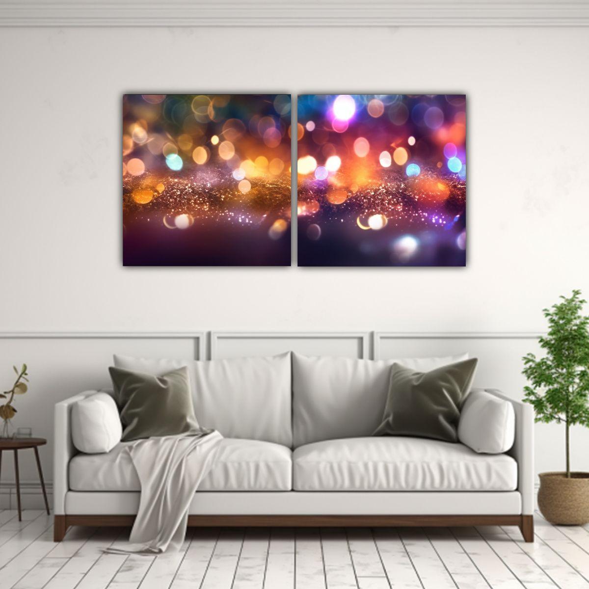 Artes Tela Sublimada Simétrico Glitter Bokeh 160x80 Cm-2