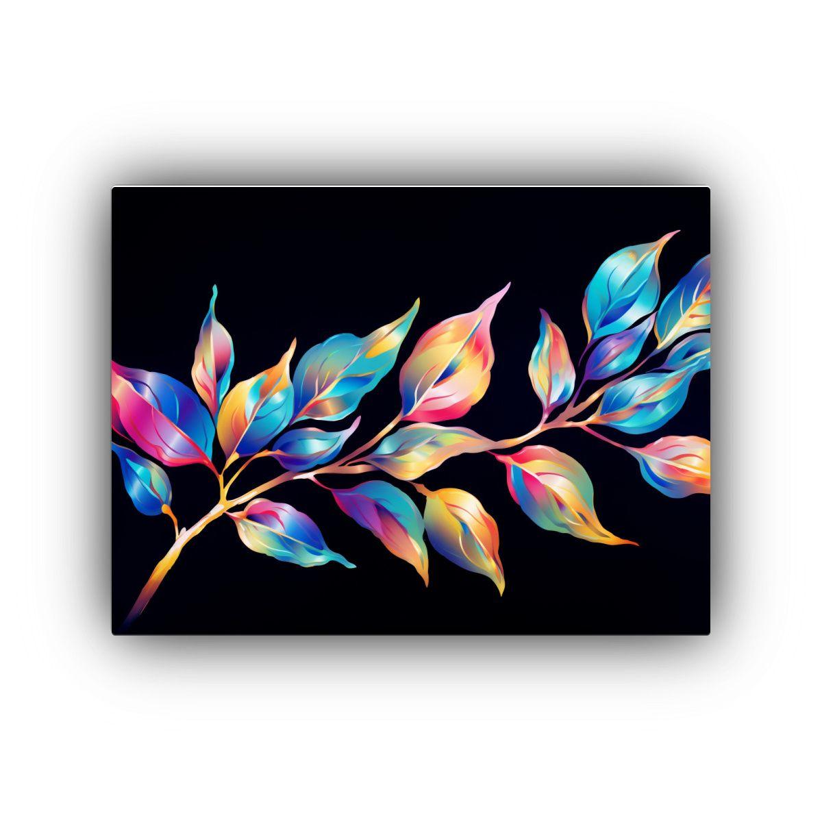 Pintura De Pared Eucalipto Arcoíris Neonoir 65x50cm-0