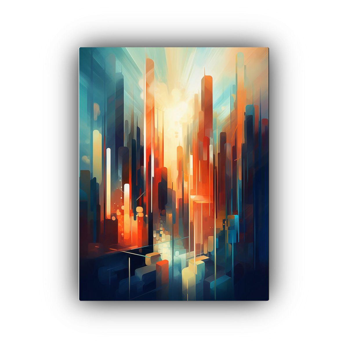 Pintura Digital Con Elementos Abstractos Y 40x50cm-0