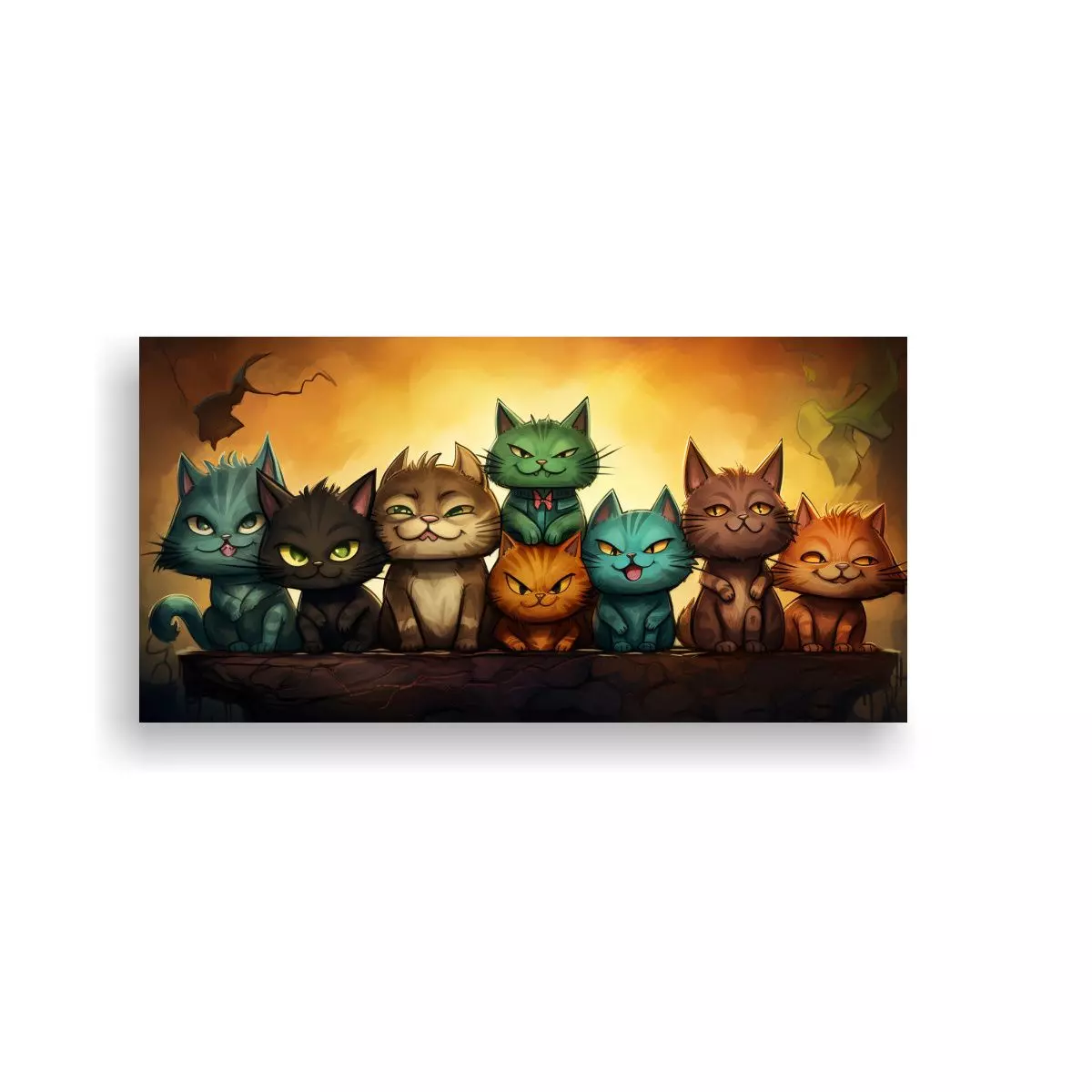 Pinturas Decorativas De Lienzo Con Muchos Colores 40x20cm-0