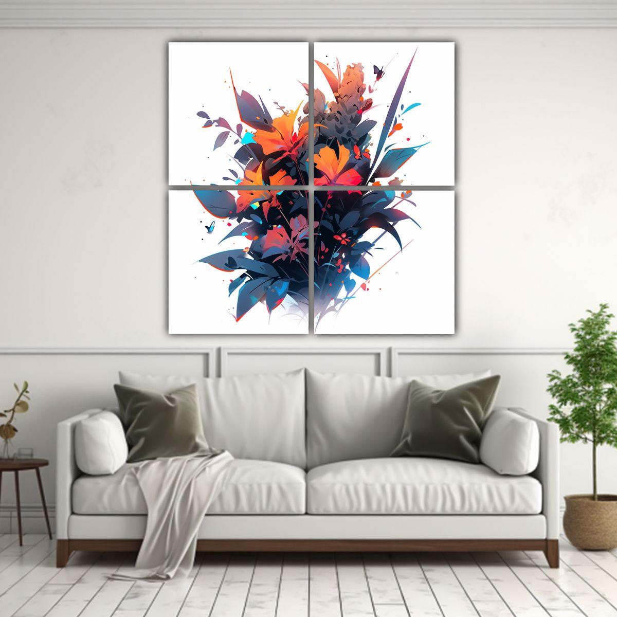 Pinturas Decorativas Neonoir Con Colores 80x80 Cm-2