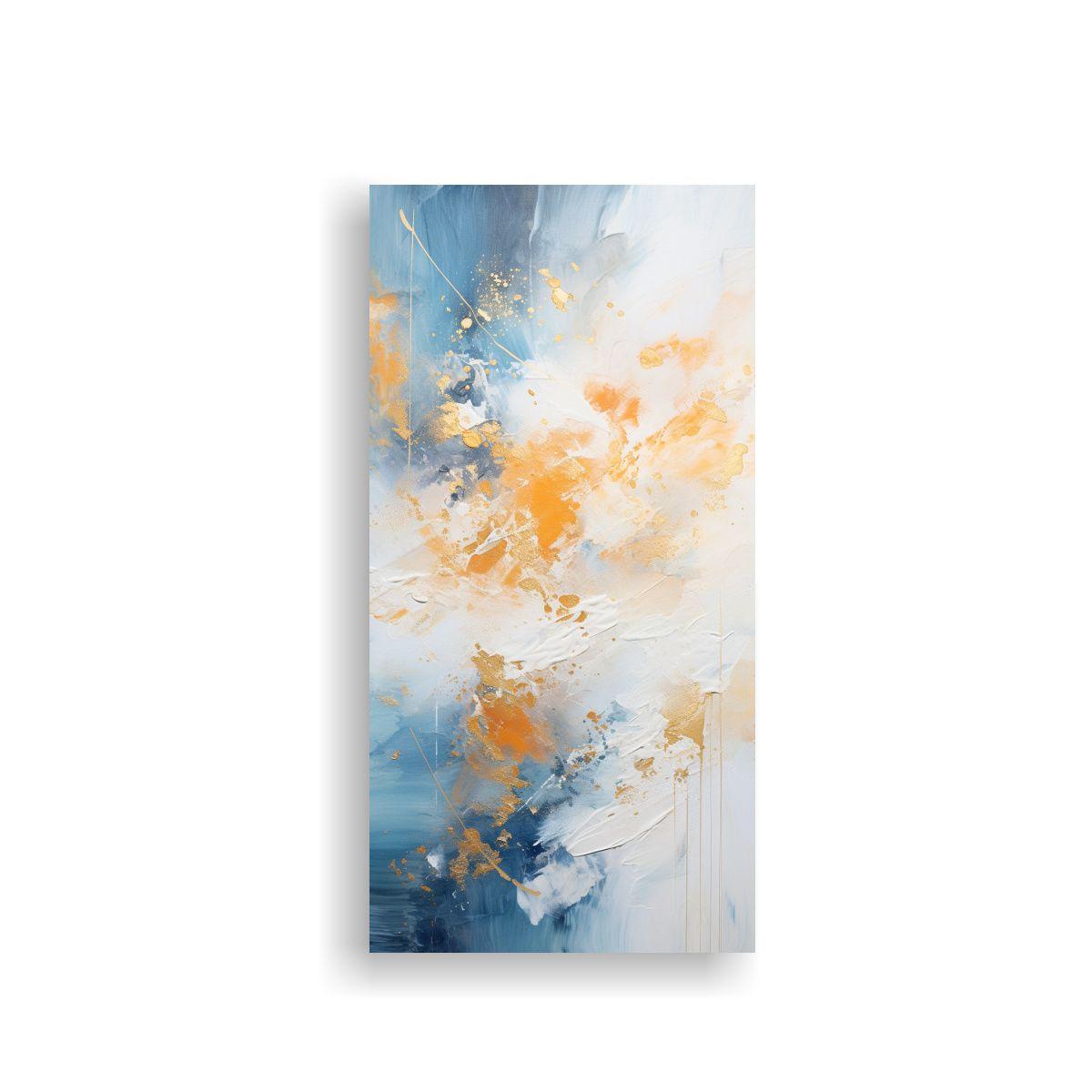 Cuadro Abstracto Majestuosas Fondo Blanco De 70x140cm-0
