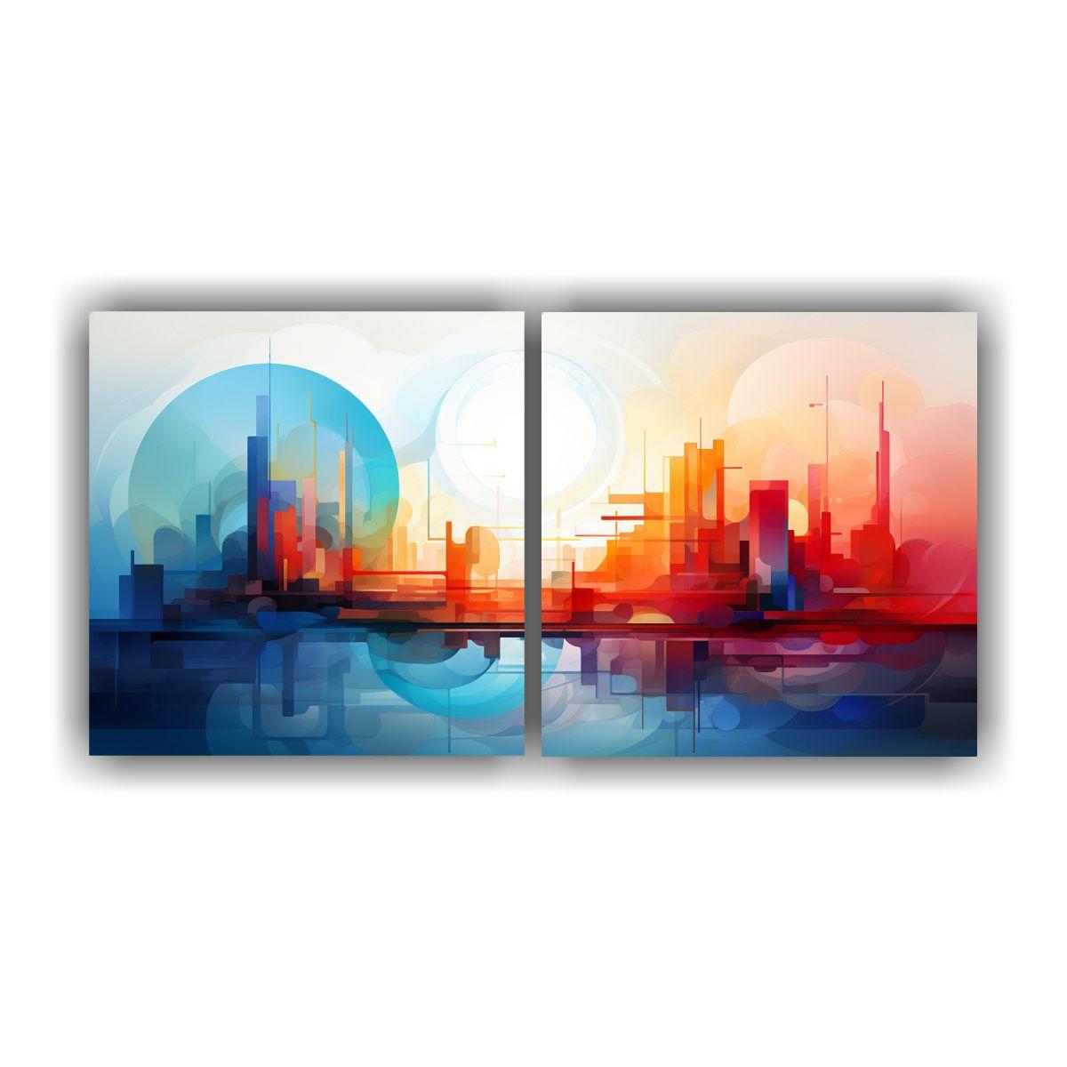 Pinturas Abstractas De Colores Para Oficina 160x80 Cm-0