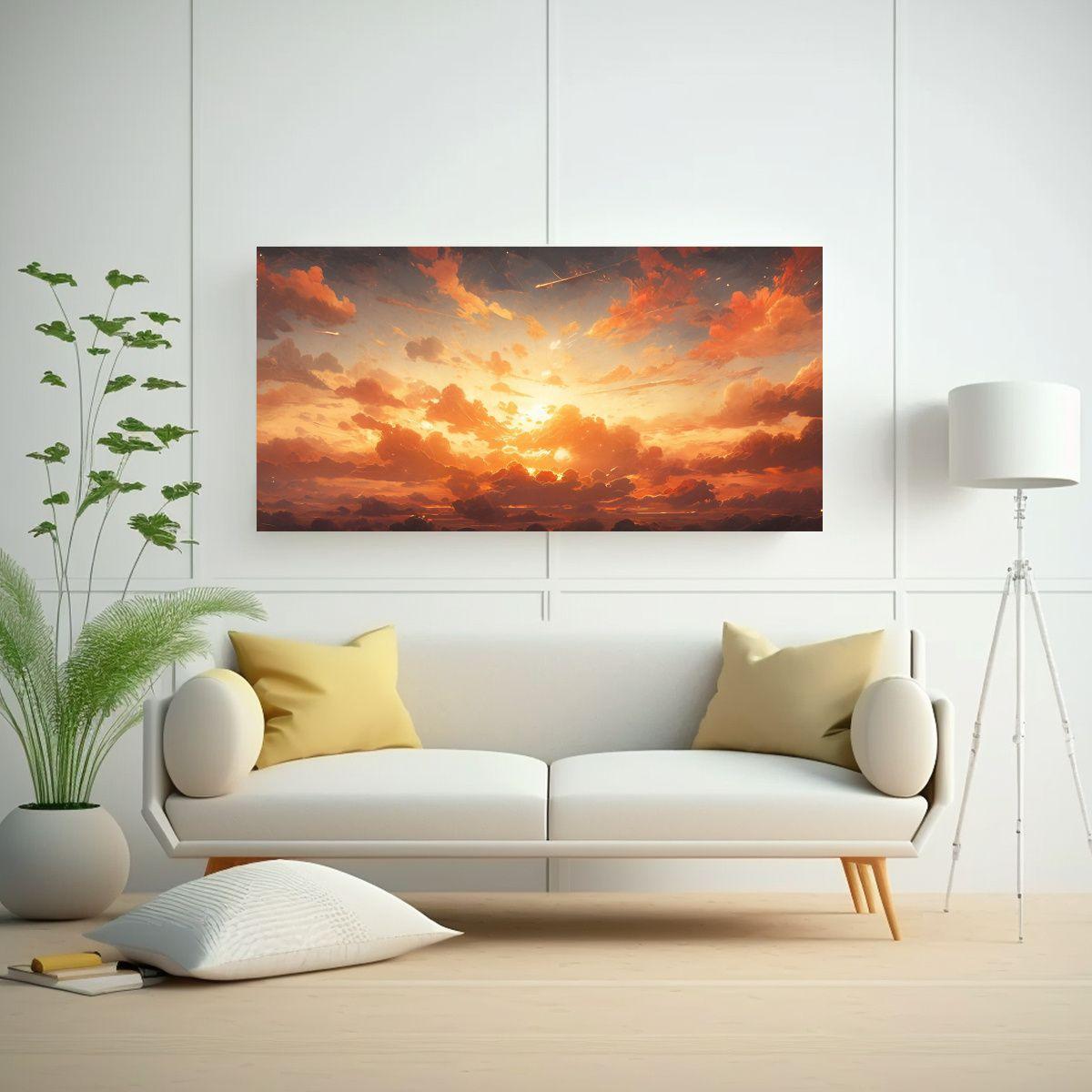 Pinturas Abstractas De Belleza En Lienzos De Tela 40x20cm-2
