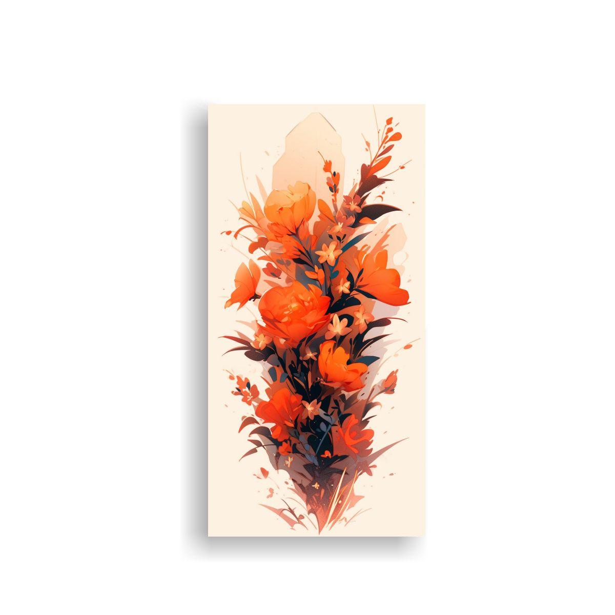 Cuadros Alta Calidad Belleza Colores Naranja 30x60cm-0
