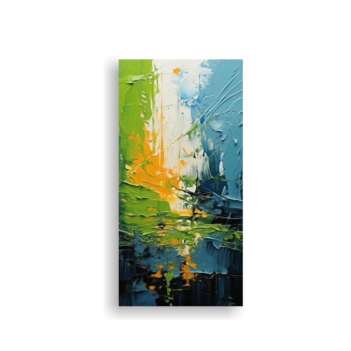 Cuadro Abstracto óleo Moderno Para La 20x40cm-0
