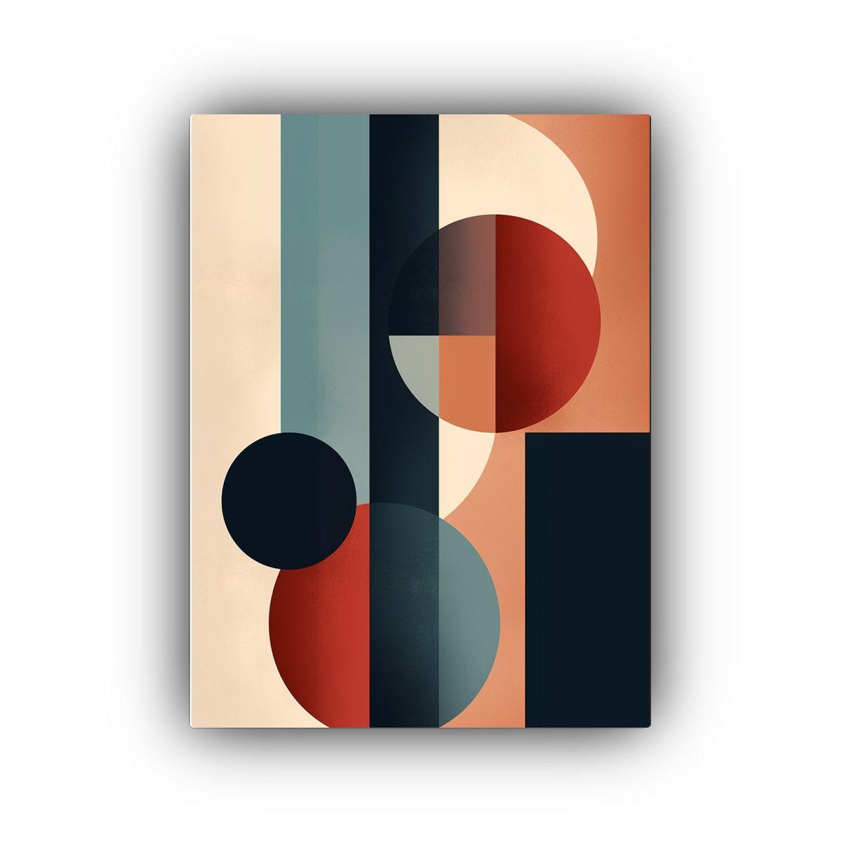 Composición Abstracta Contemporánea Equilibrada 50x65cm-0