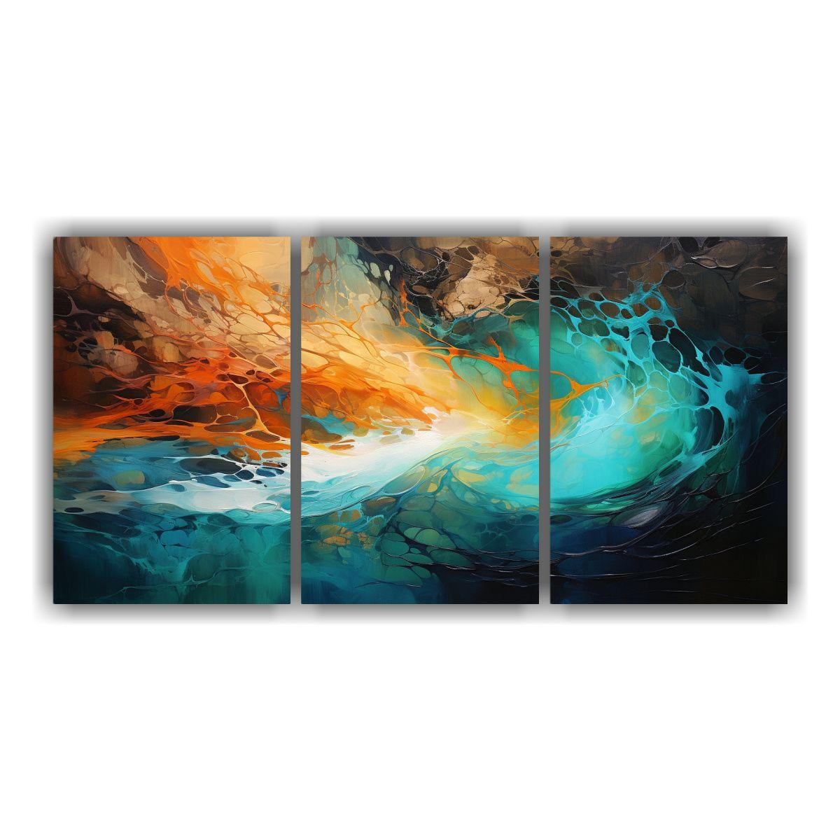 Set 2 Cuadro Vanguardia Originalidad Abstracto 120x60 Cm-0