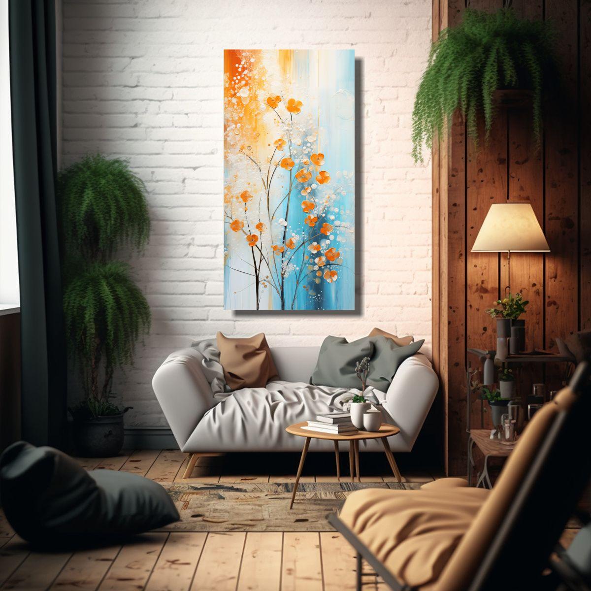 Cuadro De Tela Canvas Época, Pintura En Tonos 80x160cm-2