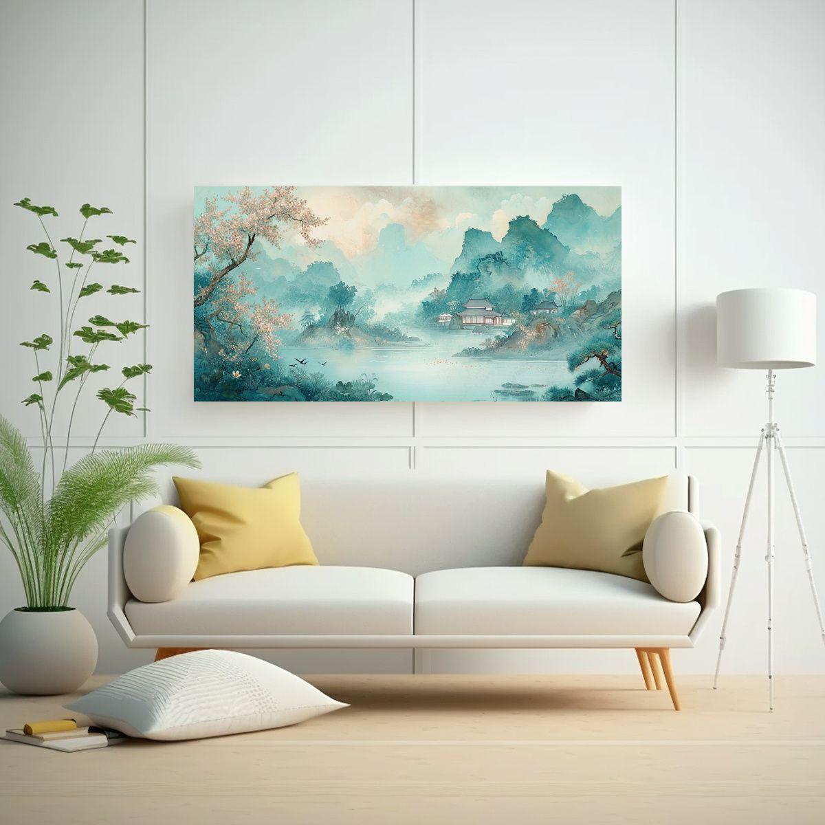 Lienzo De Tela Dibujo Linda The Chin Decorativo 100x50 Cm-2